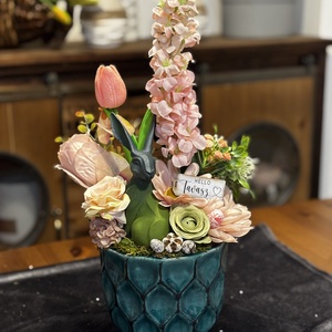 Tavaszi húsvéti  asztal disz , Otthon & Életmód, Dekoráció, Asztal és polc dekoráció, Dekorációs tál, tartó, Mindenmás, MESKA