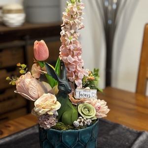 Tavaszi húsvéti  asztal disz  - otthon & életmód - dekoráció - asztal és polc dekoráció - dekorációs tál, tartó - Meska.hu