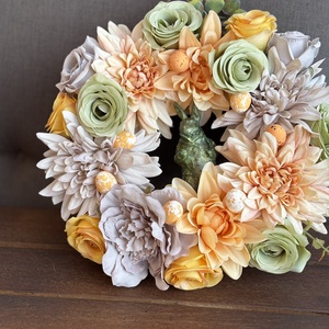 Tavaszi húsvéti  koszorú kopogtató   - Meska.hu