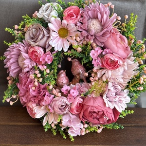 Tavaszi koszorú kopogtató  - Meska.hu