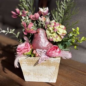 Tavaszi asztal disz  - otthon & életmód - dekoráció - asztal és polc dekoráció - dekorációs tál, tartó - Meska.hu