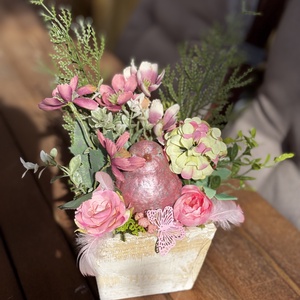 Tavaszi asztal disz  - otthon & életmód - dekoráció - asztal és polc dekoráció - dekorációs tál, tartó - Meska.hu