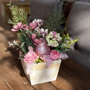 Tavaszi asztal disz  - otthon & életmód - dekoráció - asztal és polc dekoráció - dekorációs tál, tartó - Meska.hu