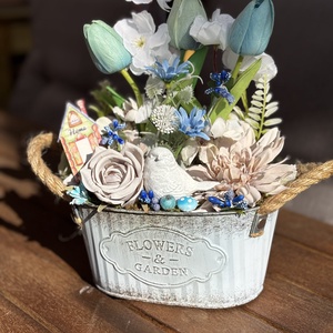 Tavaszi anyák napi   asztal disz  - otthon & életmód - dekoráció - asztal és polc dekoráció - dekorációs tál, tartó - Meska.hu