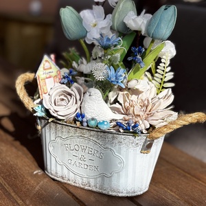 Tavaszi anyák napi   asztal disz  - otthon & életmód - dekoráció - asztal és polc dekoráció - dekorációs tál, tartó - Meska.hu