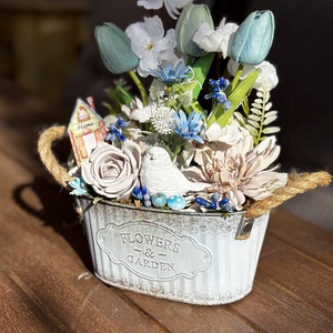 Tavaszi anyák napi   asztal disz  - otthon & életmód - dekoráció - asztal és polc dekoráció - dekorációs tál, tartó - Meska.hu