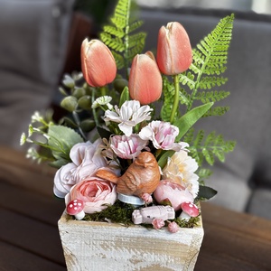 Tavaszi anyák napi  asztal disz , Otthon & Életmód, Dekoráció, Asztal és polc dekoráció, Dekorációs tál, tartó, Mindenmás, MESKA