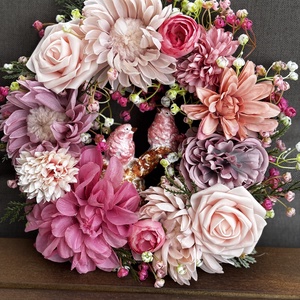 Tavaszi koszorú kopogtató  - Meska.hu