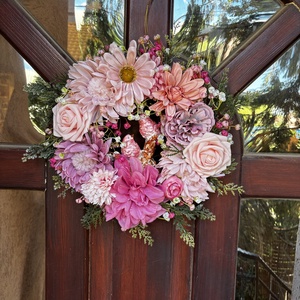 Tavaszi koszorú kopogtató  - otthon & életmód - dekoráció - asztal és polc dekoráció - dekorációs tál, tartó - Meska.hu