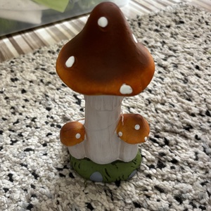 Gomba dekoráció. 20 cm   - kellékek & szerszámok - ásvány alapanyag - ásvány figura - Meska.hu