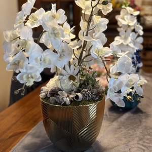 Orchidea nyári  asztal disz  - otthon & életmód - dekoráció - asztal és polc dekoráció - dekorációs tál, tartó - Meska.hu