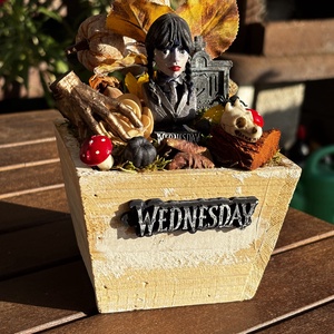 Wednesday  őszi asztal dísz  - otthon & életmód - dekoráció - halloween - halloweeni ajtódíszek és ablakdíszek - Meska.hu