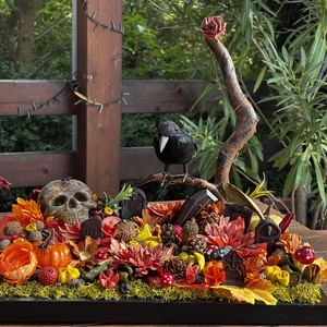 Halloween  őszi  asztal dísz  - Meska.hu