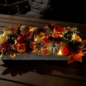 Rókás   őszi  asztal dísz  - otthon & életmód - dekoráció - halloween - halloweeni asztaldísz - Meska.hu