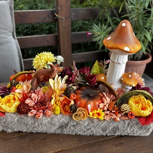 Rókás  őszi  asztal dísz  - otthon & életmód - dekoráció - halloween - halloweeni asztaldísz - Meska.hu