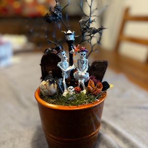 Halloween  őszi  asztal dísz  - otthon & életmód - dekoráció - halloween - halloweeni asztaldísz - Meska.hu