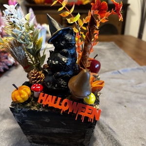 Halloween   őszi  asztal dísz  - otthon & életmód - dekoráció - asztal és polc dekoráció - asztaldísz - Meska.hu