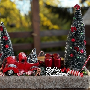Karácsony advent    asztal dísz  - karácsony - adventi díszek - adventi asztaldísz - Meska.hu