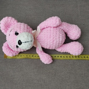 Horgolt plüss maci (rózsaszín) - játék & sport - plüssállat & játékfigura - maci - Meska.hu