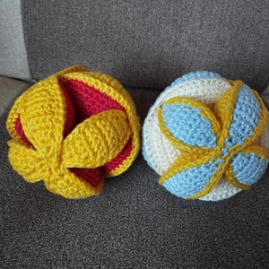 Montessori labda (Amish puzzle ball), Játék & Sport, 3 éves kor alattiaknak, Babalabda, Horgolás, Varrás, MESKA
