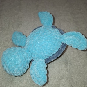 Horgolt plüss kis teknős - játék & sport - plüssállat & játékfigura - teknős - Meska.hu