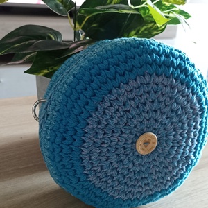 Kék macaron táska  - Meska.hu