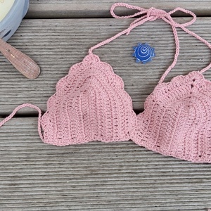 Horgolt  nyári felső, bikini felső - ruha & divat - női ruha - top - Meska.hu