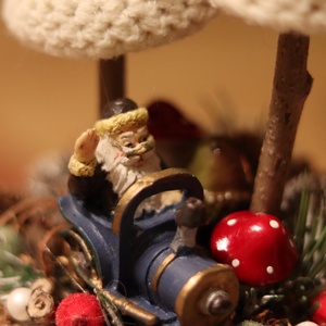 HORGOLT GRINCSFA adventi, karácsony, télii asztaldísz, dekoráció - karácsony - Meska.hu