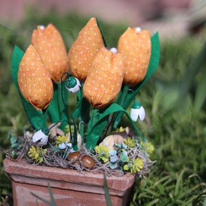 Sárga tulipános kert, asztaldísz, ajándék, dekoráció - otthon & lakás - dekoráció - asztaldísz - Meska.hu Sárga tulipános kert, asztaldísz, ajándék, dekoráció - otthon & lakás - dekoráció - asztaldísz - Meska.hu