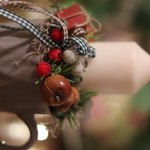 Adventi, karácsonyi bögre asztaldísz, dekoráció - karácsony - adventi díszek - adventi ajtódísz - Meska.hu