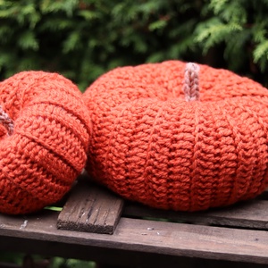 Kézzel horgolt óriástök, őszi dekoráció - otthon & életmód - dekoráció - halloween - halloweeni dekoráció - Meska.hu