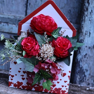 Valentinnapi, nőnapi virágbox, Esküvő, Emlék & Ajándék, Szülőköszöntő ajándék, Varrás, MESKA
