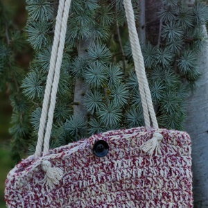 Horgolt hippi stílusú strandtáska, bevásárlótáska, Táska & Tok, Bevásárlás & Shopper táska, Shopper, textiltáska, szatyor, Horgolás, MESKA