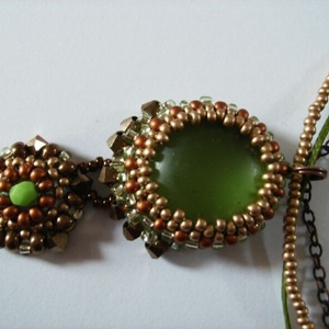 Elengancia zölddel- nyakék - Meska.hu