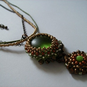 Elengancia zölddel- nyakék -  - Meska.hu