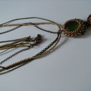 Elengancia zölddel- nyakék -  - Meska.hu