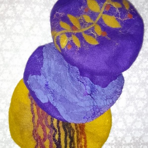 Nemez barett sapka  - ruha & divat - sál, sapka, kendő - sapka - Meska.hu