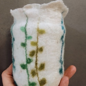 nemez lámpás, Otthon & Életmód, Gyertya, illat, aroma, Mécses és mécsestartó, Nemezelés, MESKA