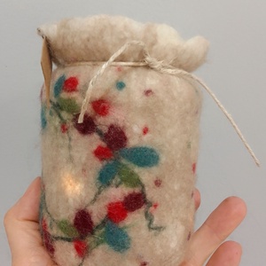 nemez lámpás - otthon & életmód - gyertya, illat, aroma - mécses és mécsestartó - Meska.hu