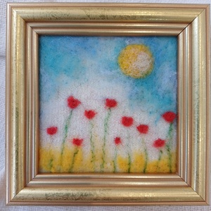 Kicsi szép-mini nemez kép - művészet - textilkép - nemezelt - Meska.hu