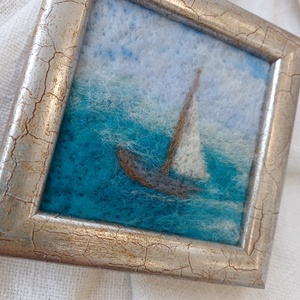 Kicsi szép-mini nemez kép - művészet - textilkép - nemezelt - Meska.hu