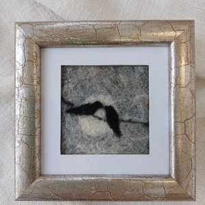 Kicsi szép-mini nemez kép - művészet - textilkép - nemezelt - Meska.hu