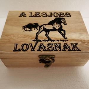 Lovas Zsebóra ajándék fa dobozban egyedi kézműves - ékszer - karóra és ékszeróra - zsebóra - Meska.hu
