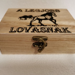 Lovas Zsebóra ajándék fa dobozban egyedi kézműves - ékszer - karóra és ékszeróra - zsebóra - Meska.hu