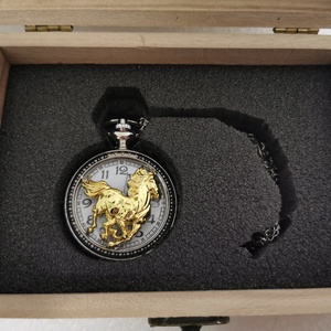 Lovas Zsebóra ajándék fa dobozban egyedi kézműves - ékszer - karóra és ékszeróra - zsebóra - Meska.hu