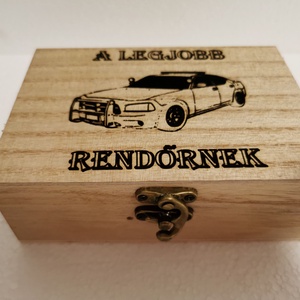 Rendőrös Zsebóra ajándék fa dobozban egyedi kézműves - ékszer - karóra és ékszeróra - zsebóra - Meska.hu