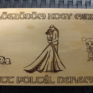 Apás Zsebóra ajándék fa dobozban egyedi kézműves - ékszer - karóra és ékszeróra - zsebóra - Meska.hu