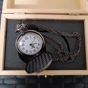 Széchenyi István arcképes Zsebóra ajándék Lánchidas fa dobozban egyedi kézműves - ékszer - karóra és ékszeróra - zsebóra - Meska.hu