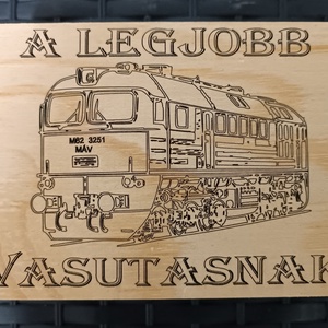 Vasutas Zsebóra ajándék fa dobozban egyedi kézműves, Ékszer, Karóra és Ékszeróra, Zsebóra, Famegmunkálás, MESKA