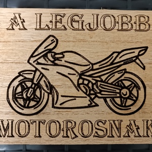 Gyorsasági motoros Zsebóra ajándék fa dobozban egyedi kézműves - ékszer - karóra és ékszeróra - zsebóra - Meska.hu